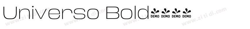 Universo Bold字体转换